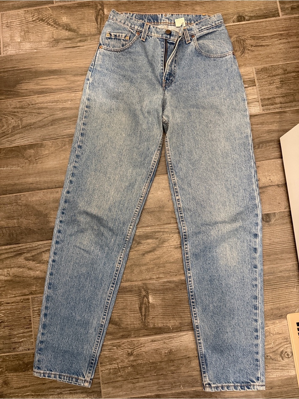 Levi's High-Rise Light Wash Straight Jeans